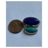 Sterling Silver Lapis Lazuli Turquoise Pendant