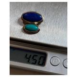 Sterling Silver Lapis Lazuli Turquoise Pendant