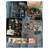 Jewelry Crafting Lot: Costume, Some Gold & Sterling Silver Findings