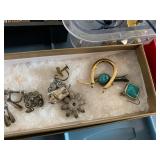 Jewelry Crafting Lot: Costume, Some Gold & Sterling Silver Findings