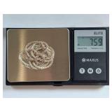 Sterling Silver 24" Venetian Sparkling Chain Necklace