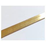 Vintage Gold Herringbone Necklace 18"