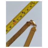 Vintage Gold Herringbone Necklace 18"