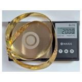 Vintage Gold Herringbone Necklace 18"