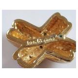 Elegant Sterling Silver Gold Vermeil Stud Earrings