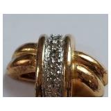 Elegant Sterling Silver Gold Vermeil Stud Earrings