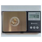 Elegant Sterling Silver Gold Vermeil Stud Earrings