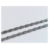 Vintage Sterling Silver Marcasite Pendant Necklace - Chain is not silver