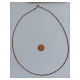 Sterling Silver Italian Twist Chain Necklace 925 - 24"