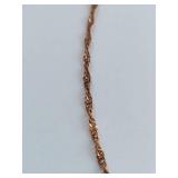 Sterling Silver Italian Twist Chain Necklace 925 - 24"