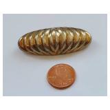 Vintage Sterling Silver Gold Tone Brooch 925