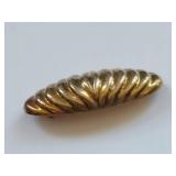 Vintage Sterling Silver Gold Tone Brooch 925