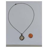 Sterling Silver Mother of Pearl Pendant Necklace