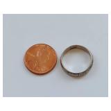 Vintage Sterling Silver Engraved Ring