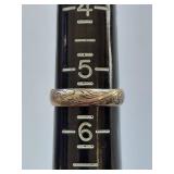 Vintage Sterling Silver Engraved Ring