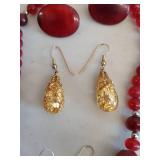 Vintage Jewelry Lot: Bakelite Earrings & More