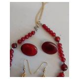 Vintage Jewelry Lot: Bakelite Earrings & More