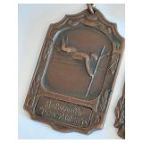 Antique 1925 Basketball and 1924 Track Meet High School Sports Medals Collectible