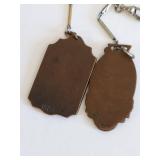 Antique 1925 Basketball and 1924 Track Meet High School Sports Medals Collectible