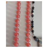 Collection of Five Unique Beaded Stone Necklaces