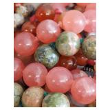 Collection of Five Unique Beaded Stone Necklaces