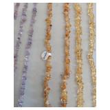 Gemstone Chip Necklaces & Bracelets Set