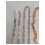 Gemstone Chip Necklaces & Bracelets Set