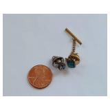 Native American Inlay Gemstone Tie Tacks Set