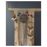 Vintage Earring Collection on Hanging Organizer