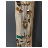 Vintage Earring Collection on Hanging Organizer
