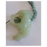 Jade Donkey Horse Pendant Necklace Unique