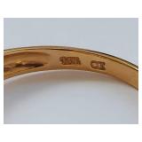 14k Gold Ring with Citrine and Tanzanite Stones