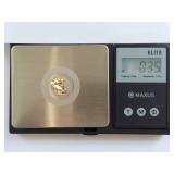 14k Gold Hammered Heart Shape Post Earrings