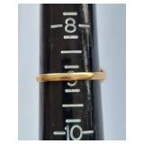 10K Gold Ring with Rose quartz & Amethyst Gemstones