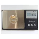 14K Gold Cameo Ring Elegant Vintage Jewelry Piece