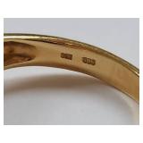 14K Gold Jade Ring Elegant Gemstone Jewelry