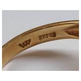 14K Gold Jade Ring Elegant Gemstone Jewelry