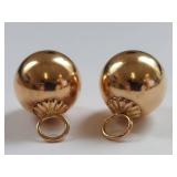 14K Gold Bead Charms for Jewelry Making