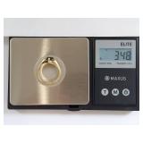 Elegant 14K Gold Ring with Pear Shaped Black Onyx Gemstone Size 10.25