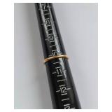 Elegant 14K Gold Ring with Pear Shaped Black Onyx Gemstone Size 10.25