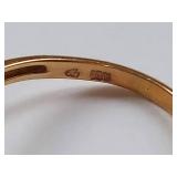 10K Gold Amethyst Ring Elegant Design