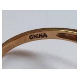 10K Gold Tiger Eye Ring Intricate Gemstone Design