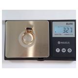 10K Gold Ring with Amethyst Gemstone