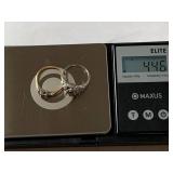 Art Deco 14K White Gold and a 10k/14k Multitone Gold Ring - Missing Stones