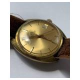 Vintage Bucherer Automatic Gold Toned Watch - Ticking, No Guarantee to Keep Time