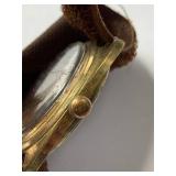 Vintage Bucherer Automatic Gold Toned Watch - Ticking, No Guarantee to Keep Time