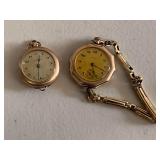 Elgin & Montauk Vintage Pocket / Wrist Watches Set - Ticking, No Guarantee to Keep Time