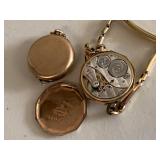 Elgin & Montauk Vintage Pocket / Wrist Watches Set - Ticking, No Guarantee to Keep Time