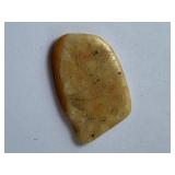 Still Life Carved & Signed Natural Polished Amber with Inclusions