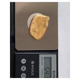 Still Life Carved & Signed Natural Polished Amber with Inclusions